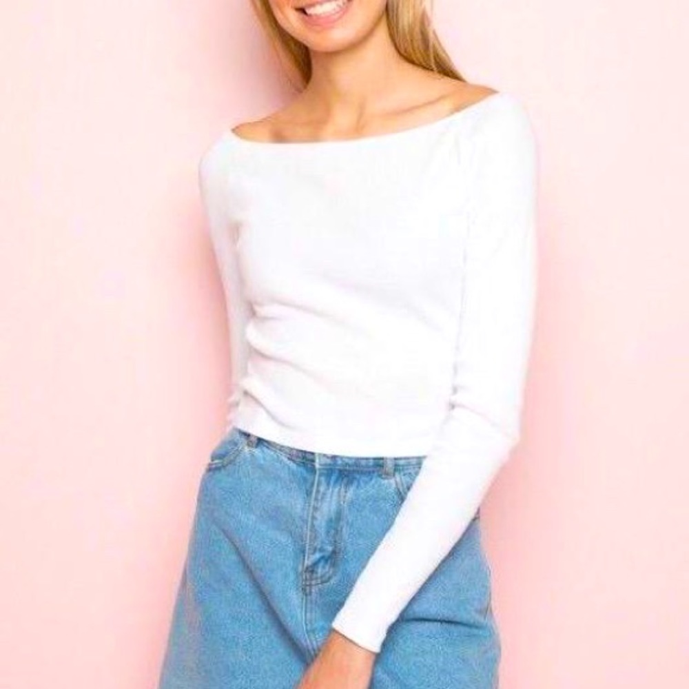 SOLD Brandy Melville white long sleeve
